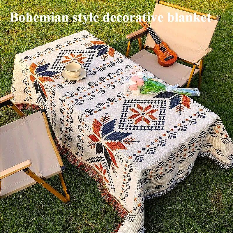 Outdoor Camping Floor Mat - Outdoor Camping Blanket, Bohemian Decorative Tablecloth,