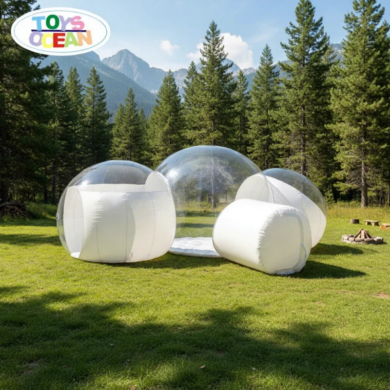 Outdoor Camping Inflatable Tent - Customized 2-Bedroom Bubble House Hotel PVC
