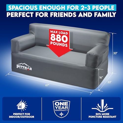 Pittman - Inflatable Couch wit - Outdoor Indoor Camping review and price