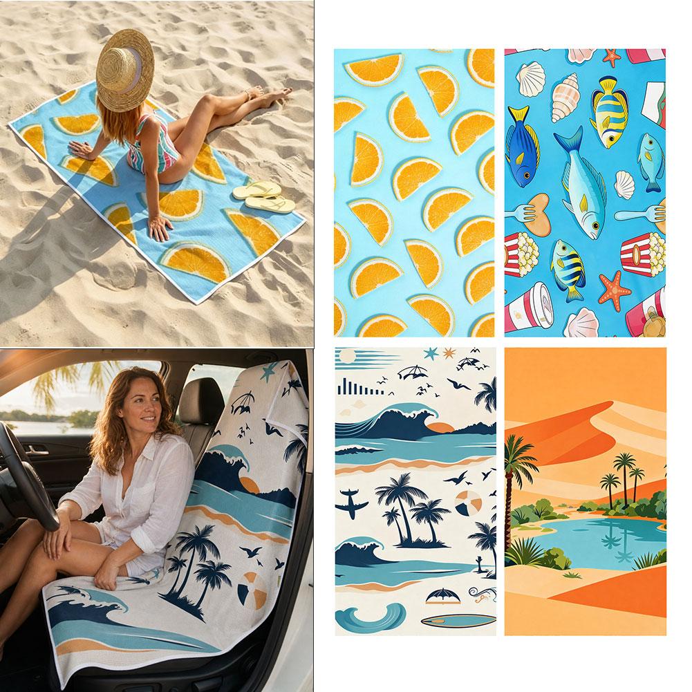 2‑in‑1 Beach Towel Car Seat Co - Outdoor Camping Floor Mat review and price