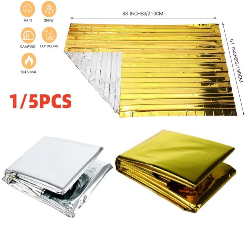130x210cm Heavy‑Duty Mylar Foi - Emergency Mylar Blanket review and price