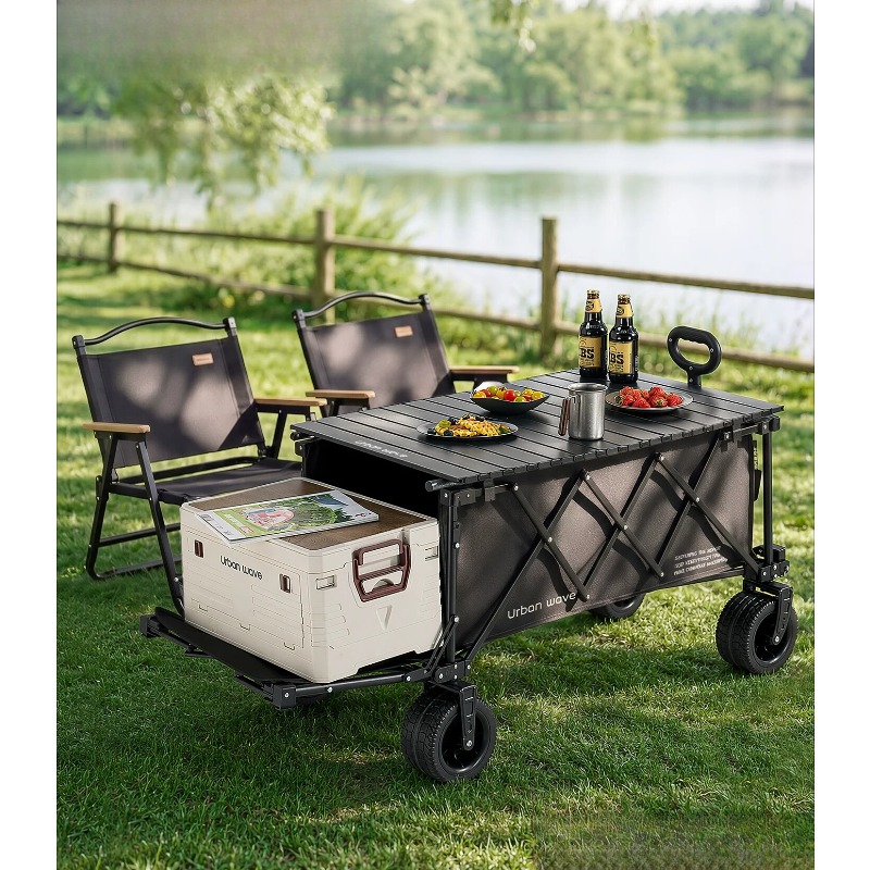 Folding Camping Wagon Cart Out - Outdoor Camping Set review and price