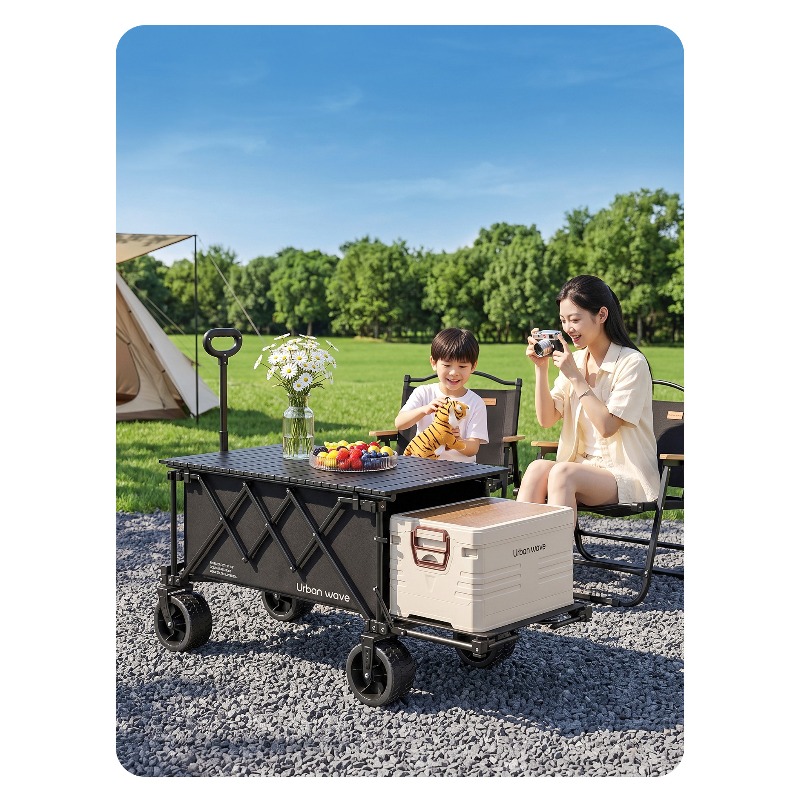 Folding Camping Wagon Cart Out - Outdoor Camping Set review and price
