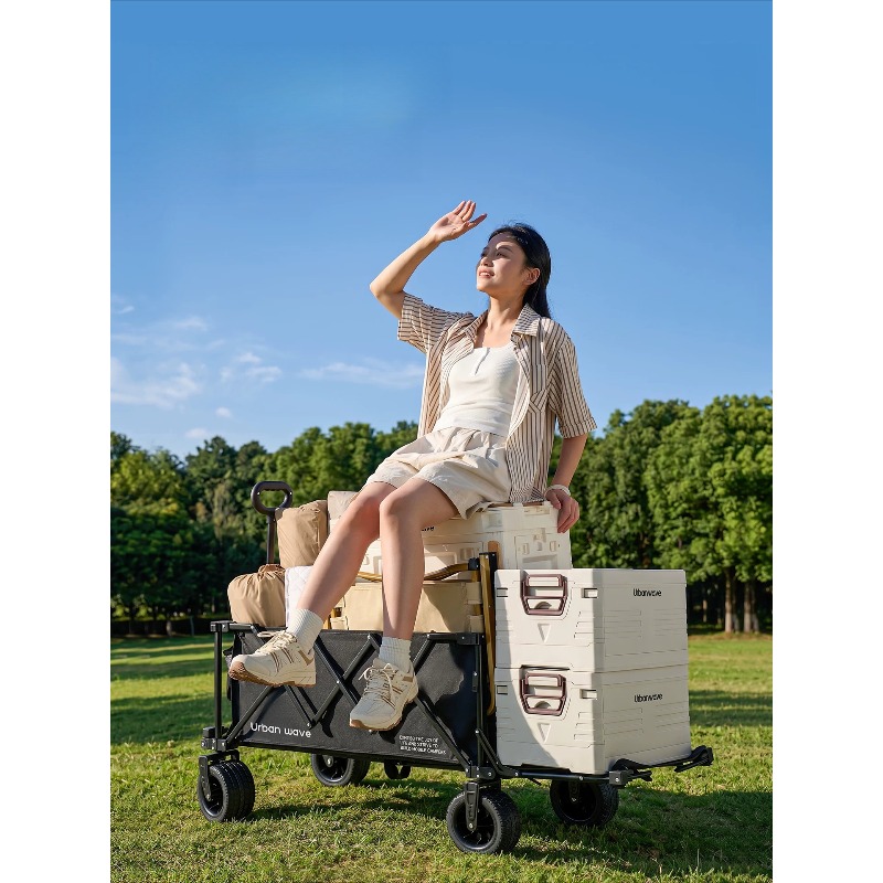 Folding Camping Wagon Cart Out - Outdoor Camping Set review and price