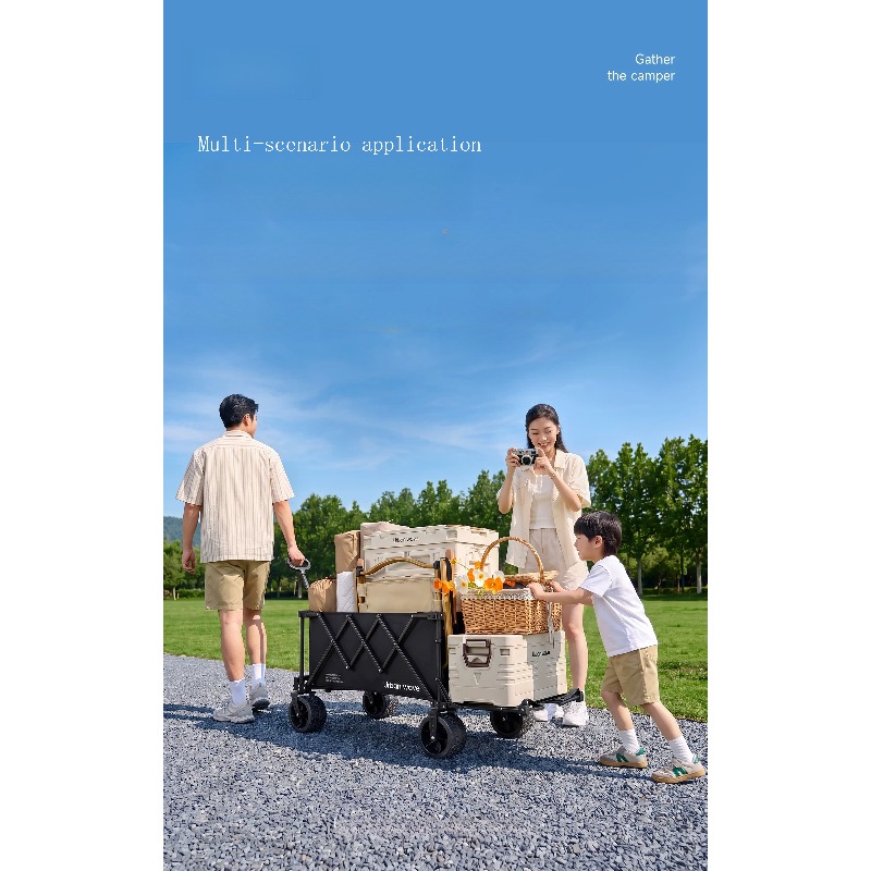 Folding Camping Wagon Cart Out - Outdoor Camping Set review and price