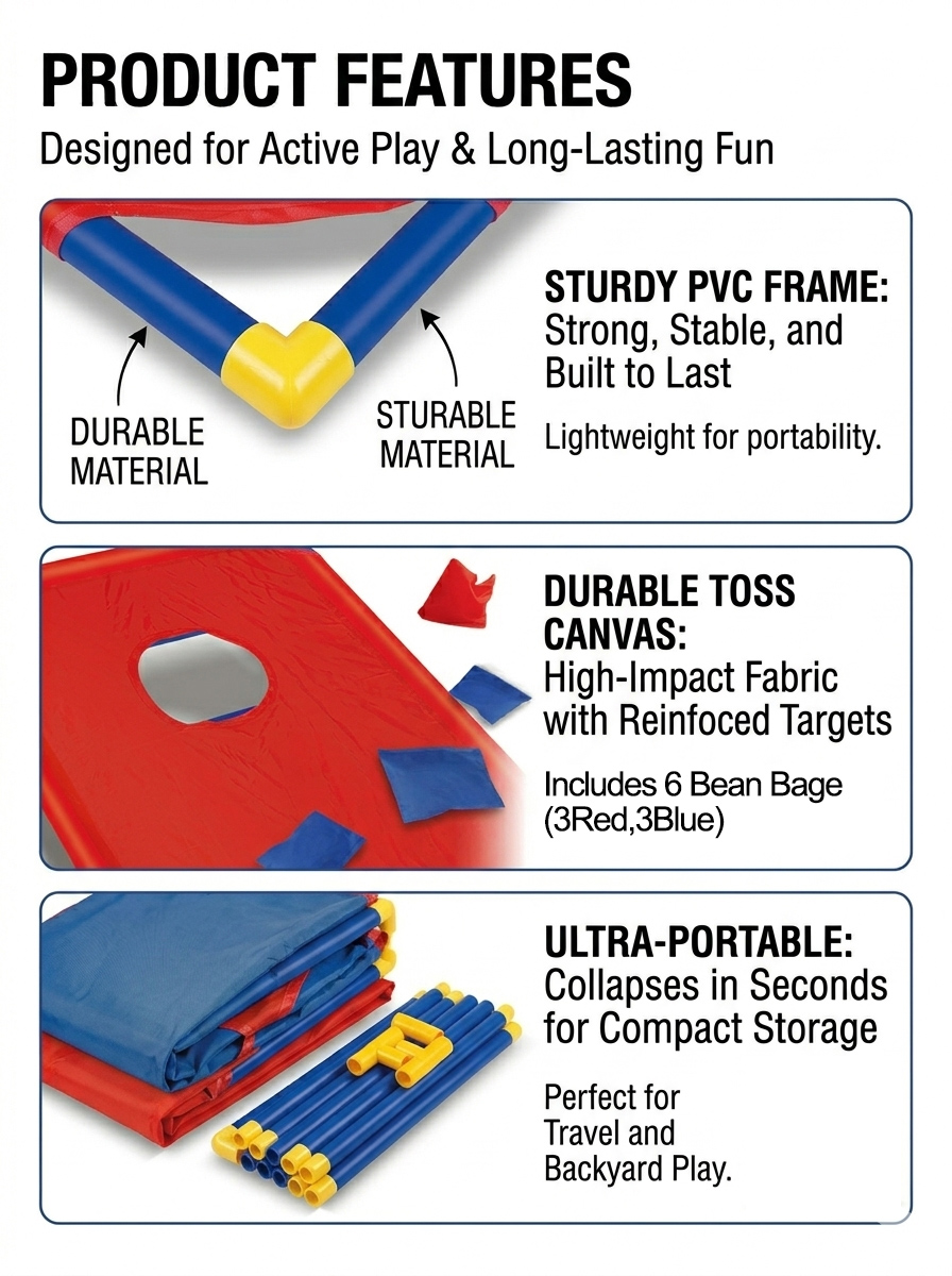 Portable Bean Bag Toss Game-In - Outdoor Camping Games For Adults review and price