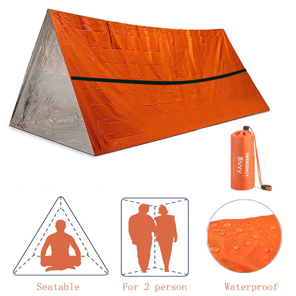2 Person Emergency Shelter Biv - Emergency Mylar Blanket review and price