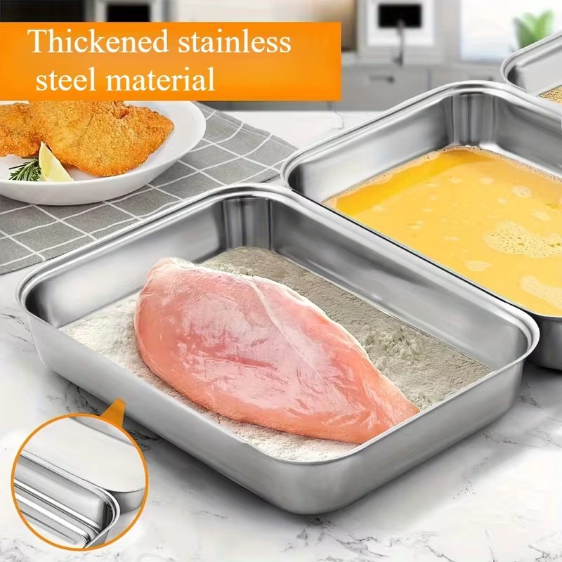 3-Piece Stainless Steel Food S - Kitchen Outdoor Camping review and price