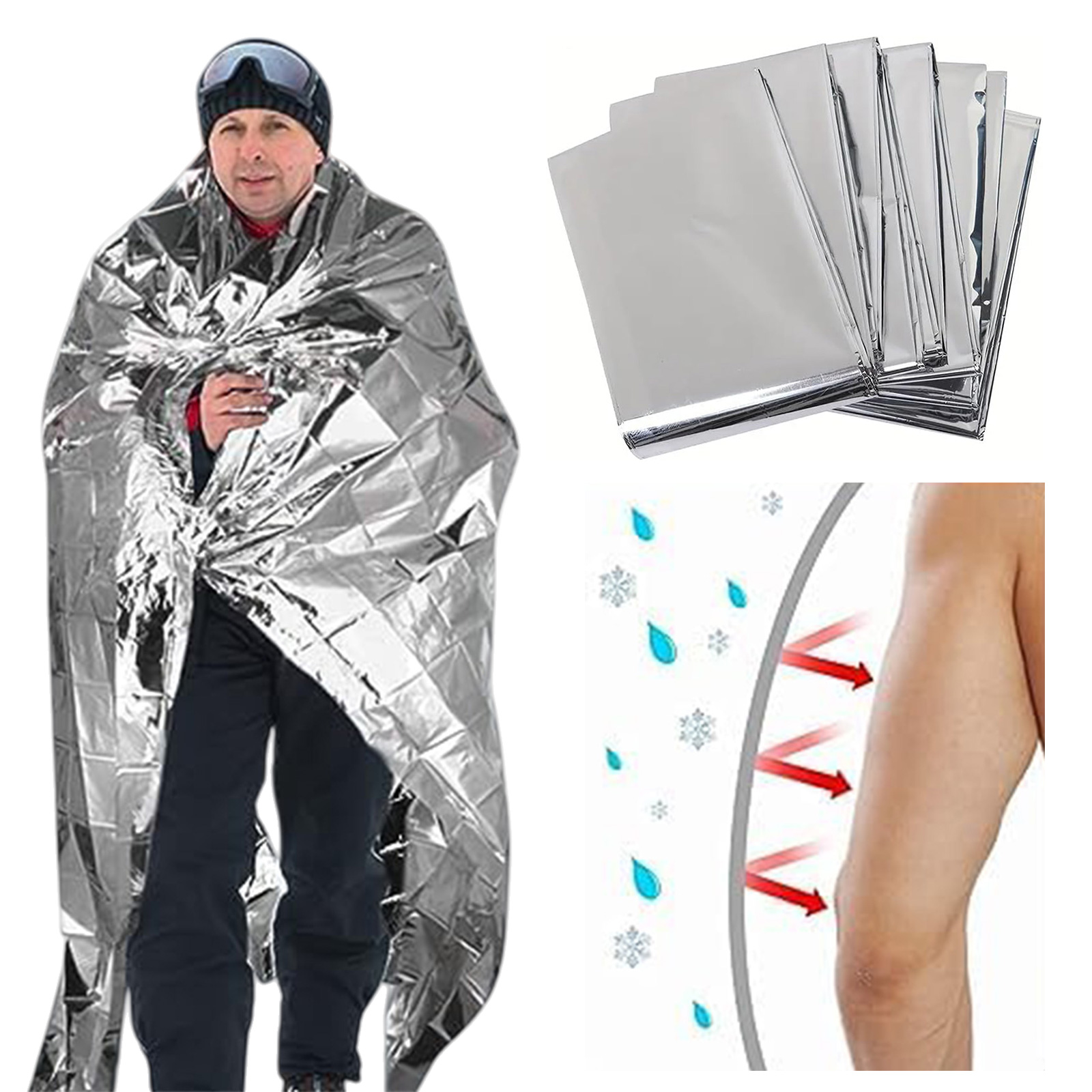Emergency Mylar Blankets Multi - Emergency Mylar Blanket review and price