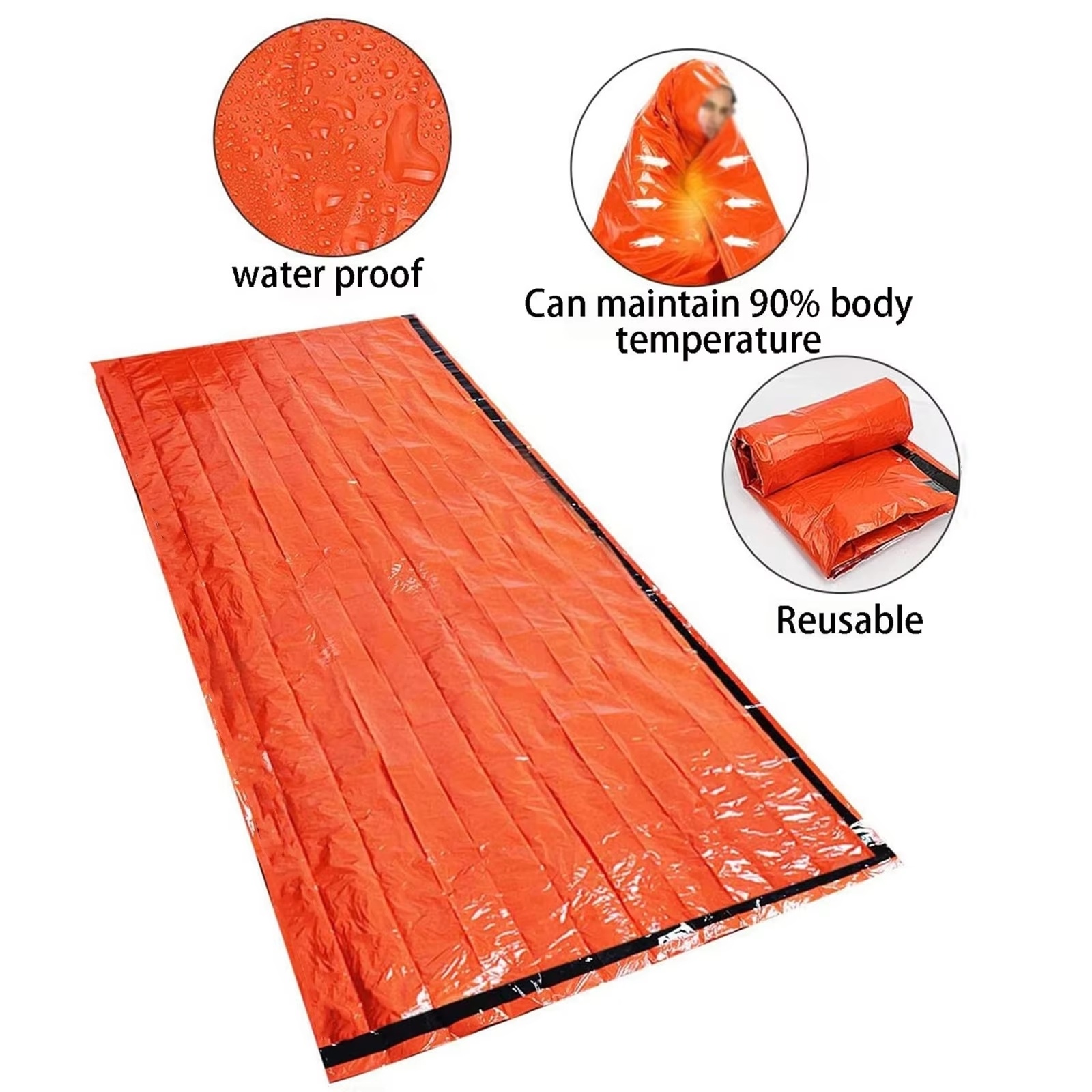 Portable Waterproof Emergency  - Emergency Mylar Blanket review and price