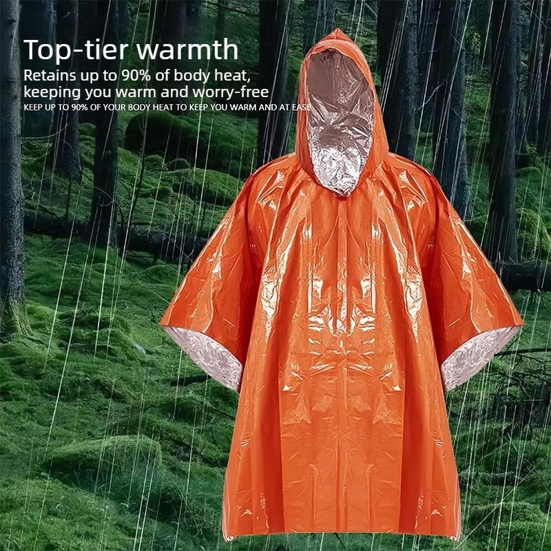 1-10PCS Emergency Rain Poncho  - Emergency Mylar Blanket review and price