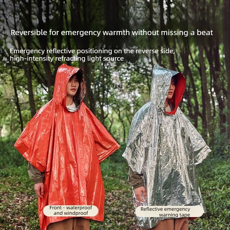 1-10PCS Emergency Rain Poncho  - Emergency Mylar Blanket review and price