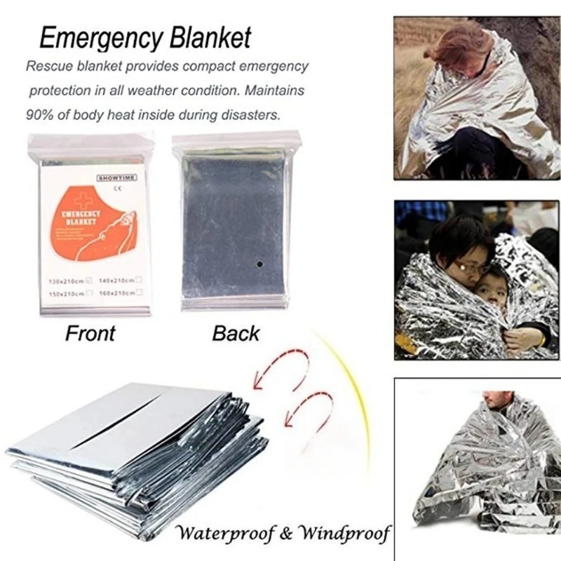 1/4PCS Emergency Blanket Outdo - Survival Kit review and price