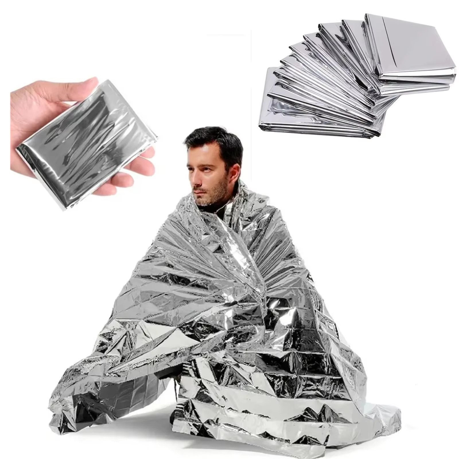 1/4PCS Emergency Blanket Outdo - Survival Kit review and price