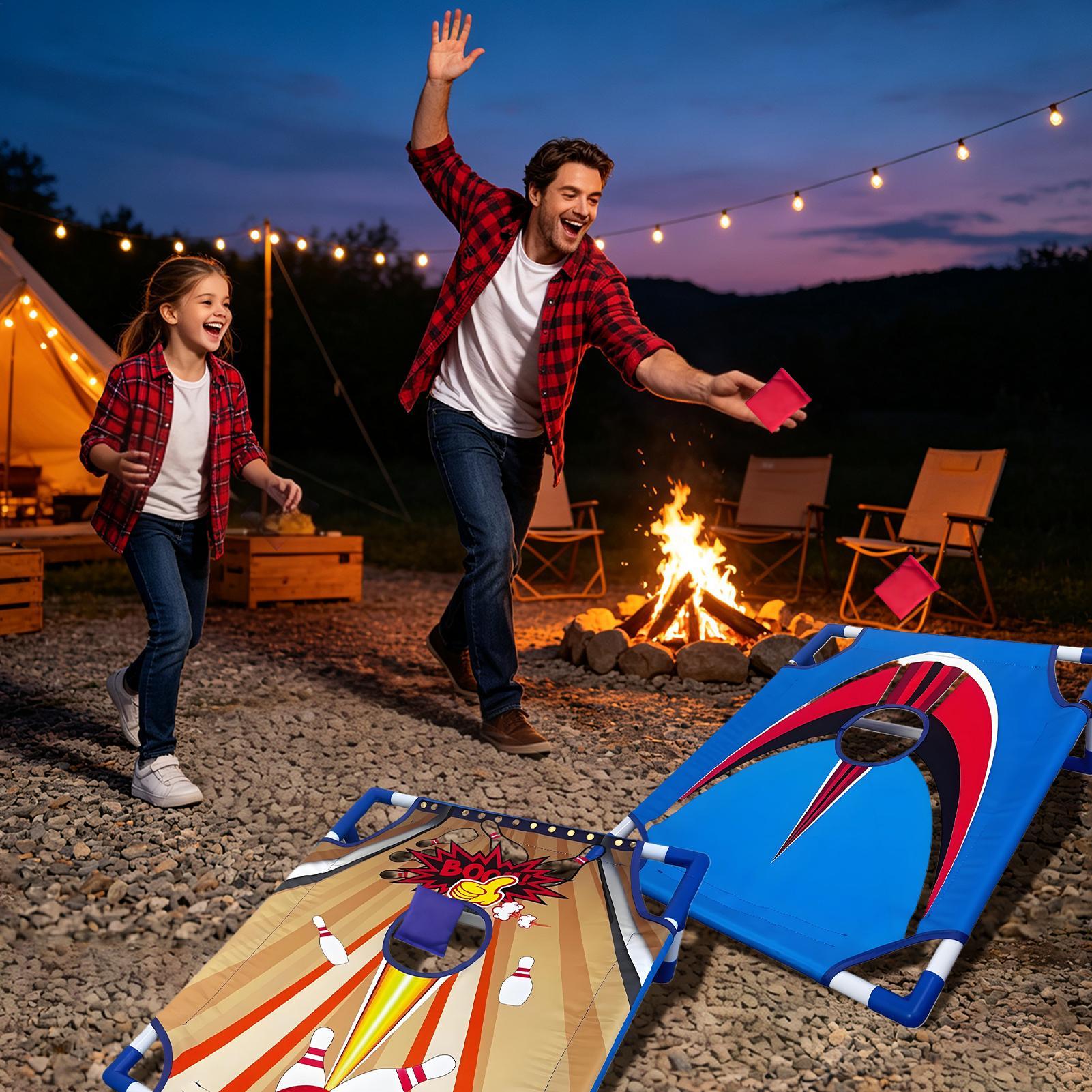 Bean Bag Toss Game Interactive - Outdoor Camping Games For Adults review and price
