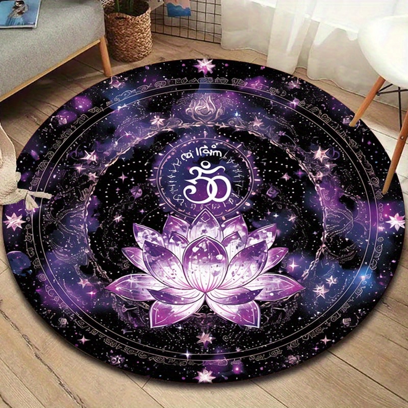 Lotus Flower Pattern Round Mat - Outdoor Camping Games For Adults review and price