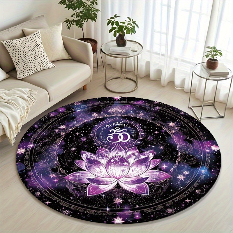 Lotus Flower Pattern Round Mat - Outdoor Camping Games For Adults review and price