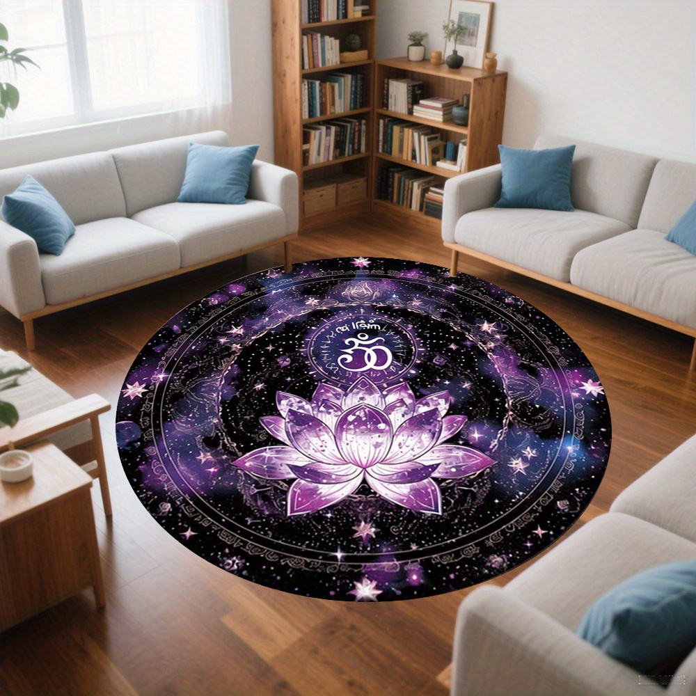 Lotus Flower Pattern Round Mat - Outdoor Camping Games For Adults review and price
